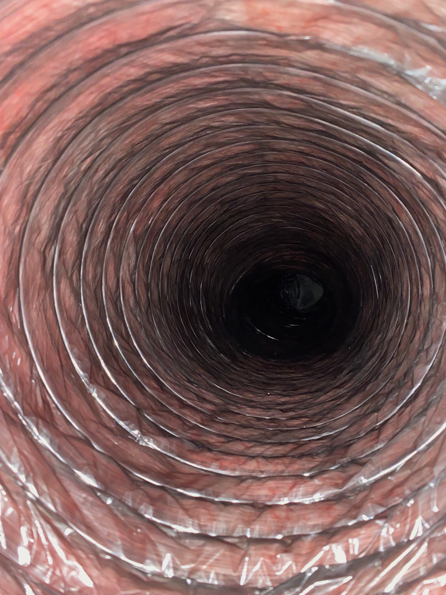 Cleaned return duct surface