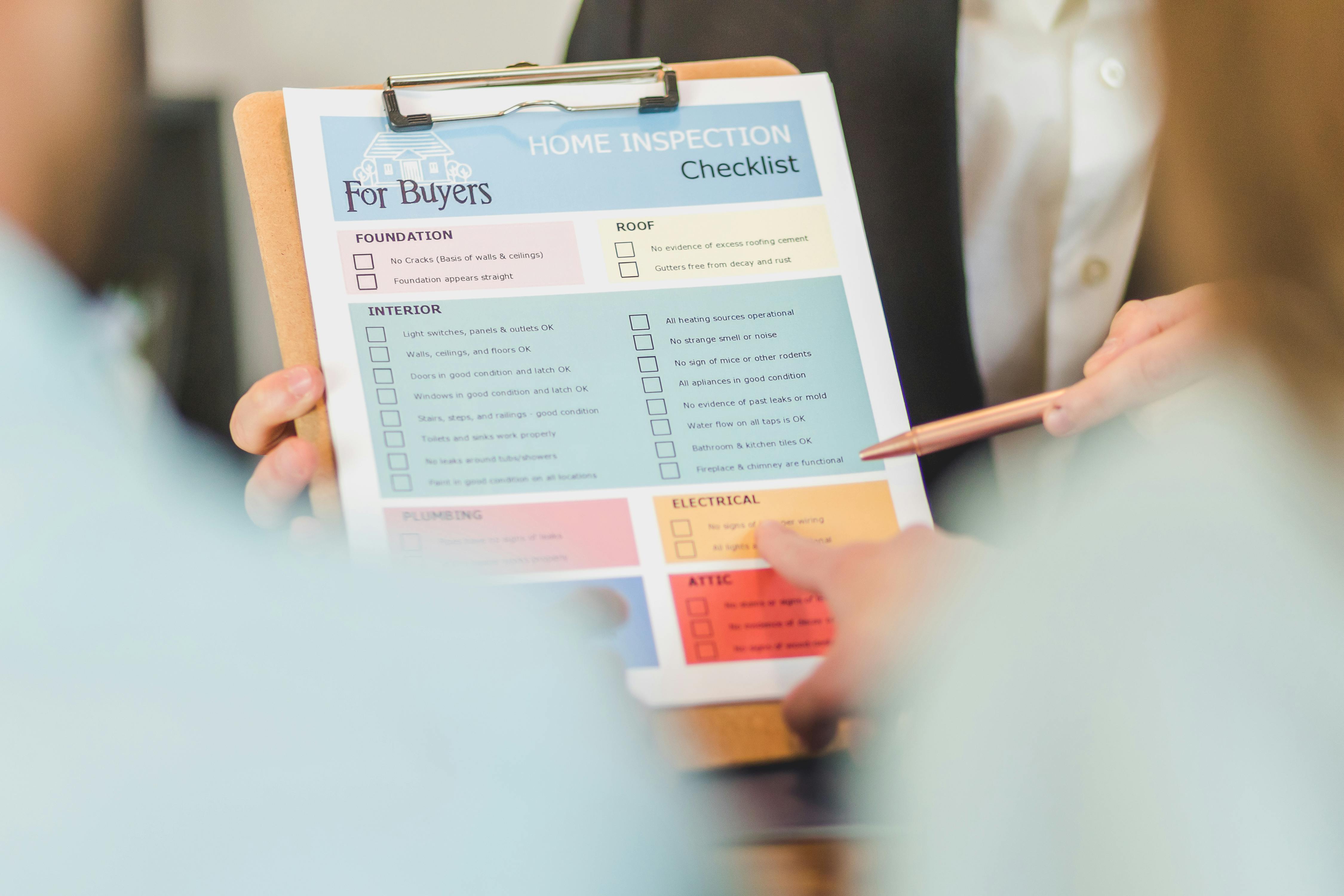 Home checklist and service planning